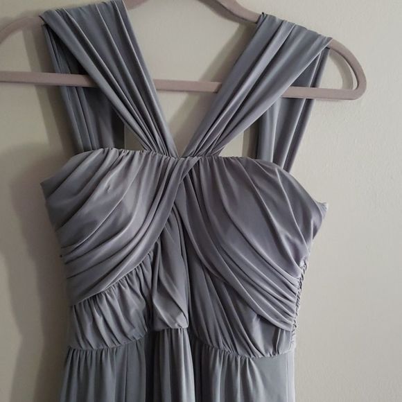 JENNY Yoo Gray Formal Cocktail Dress - Picture 4 of 7